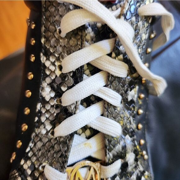 Mia k Collection Women's Black Sneakers with Studs Y2K, Fashionable - Picture 3 of 11